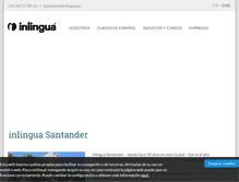 Tablet Screenshot of inlinguasantander.com